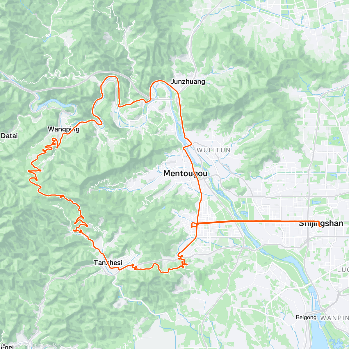 Map of the activity, 与葆哥七八不分的间歇训练