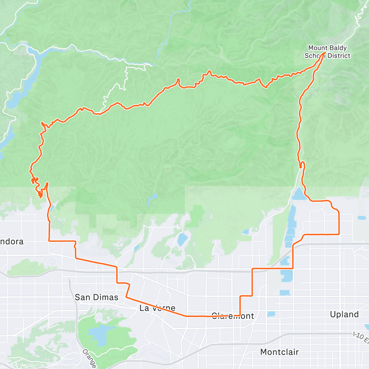 Map of the activity, Morning Ride