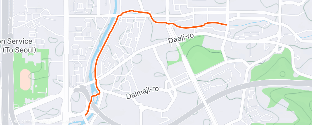 Карта физической активности (Evening Ride)