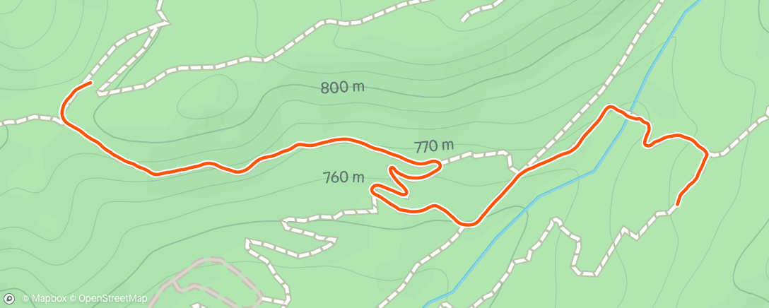 Map of the activity, Morning Trail Run