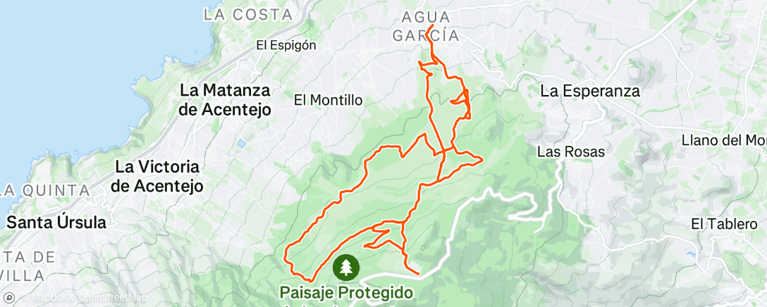 Map of the activity, Bicicleta por la mañana