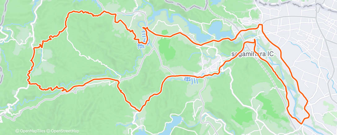 Map of the activity, 朝のライド