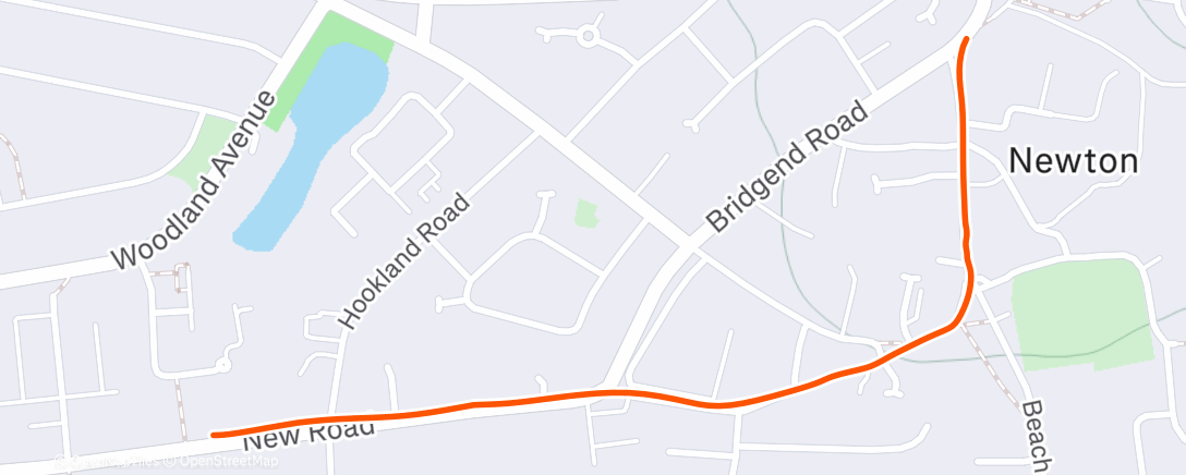 Map of the activity, Lunch Run