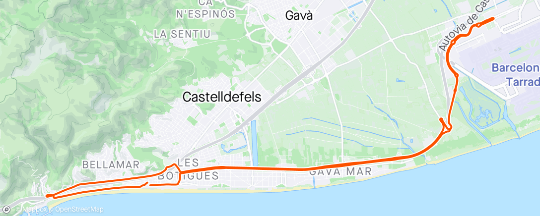 Map of the activity, 26/04/2024 Castelldefels
