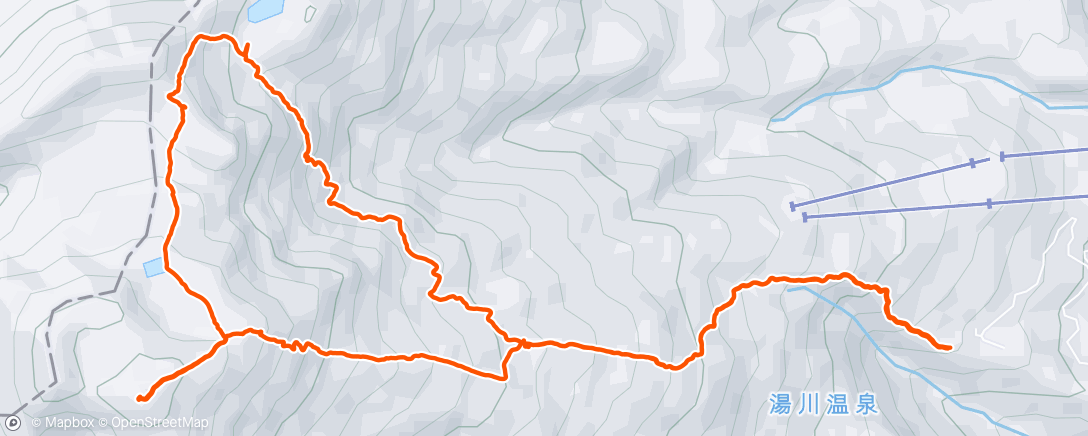 Map of the activity, Morning Hike