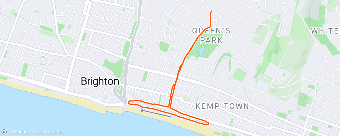 Map of the activity, Mini recovery run