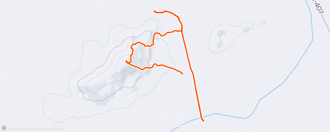 Map of the activity, Trail