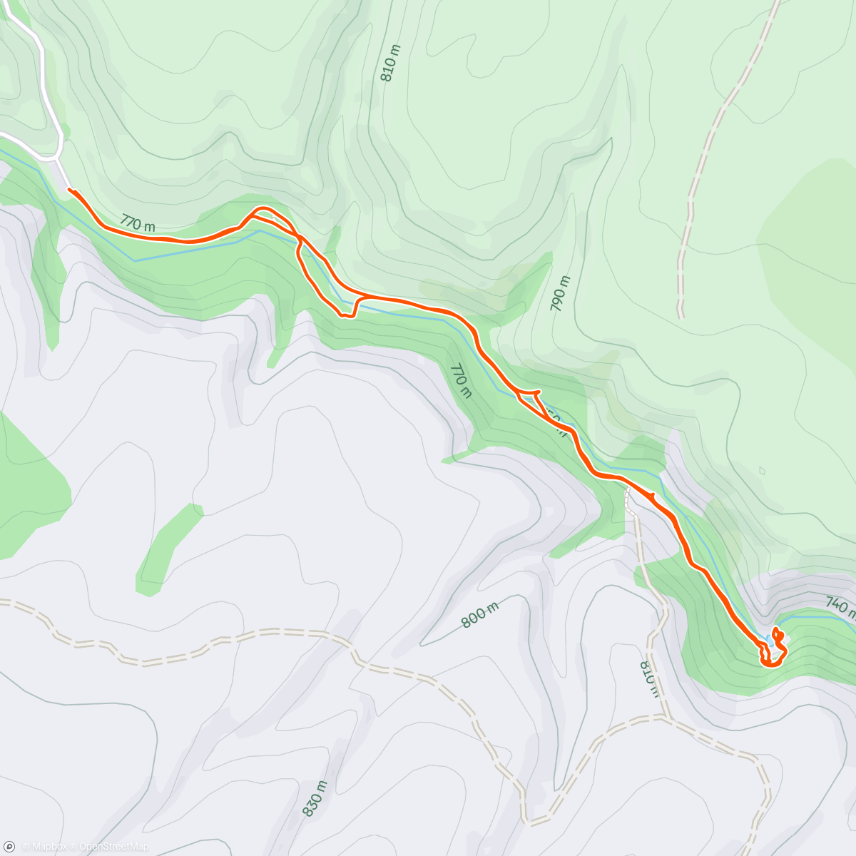 Map of the activity, Umtanum Falls