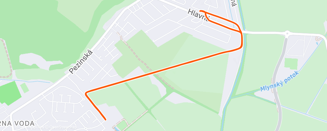 Map of the activity, Afternoon Walk