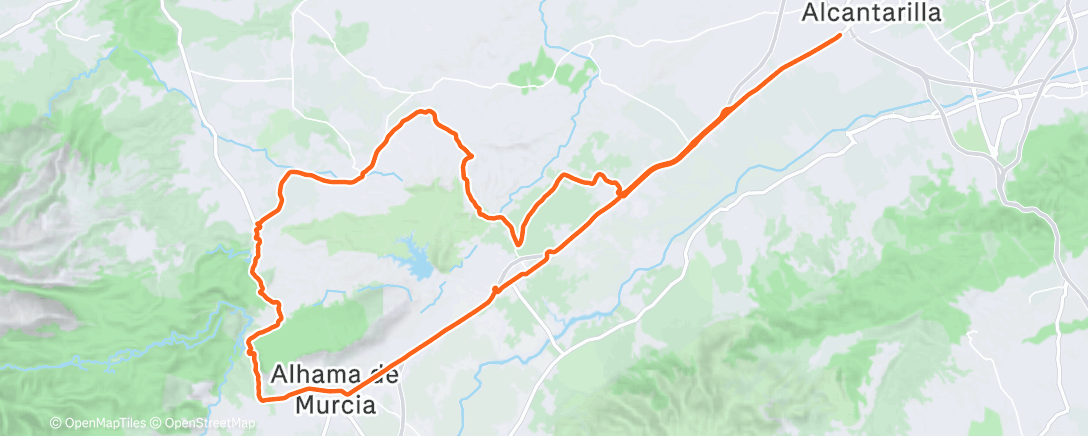 Map of the activity, Bicicleta por la mañana