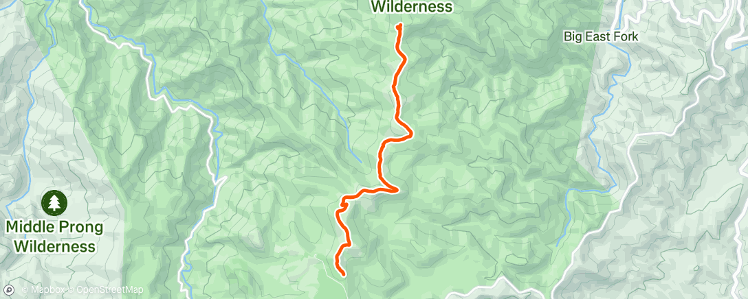 Map of the activity, Morning Hike