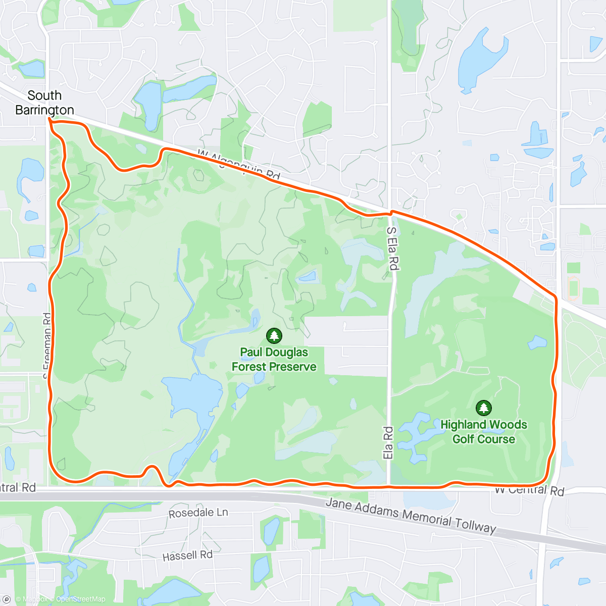 Map of the activity, My tubeless tire blew out! Post-refill Gravel Ride