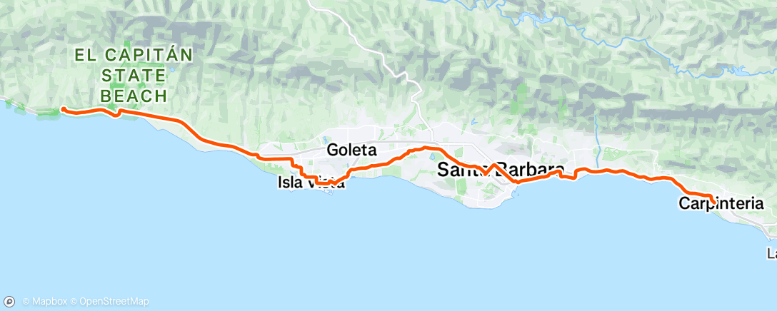 Map of the activity, Afternoon Ride