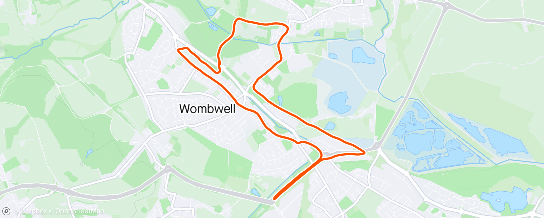 Map of the activity, Wk 17 Run 1
