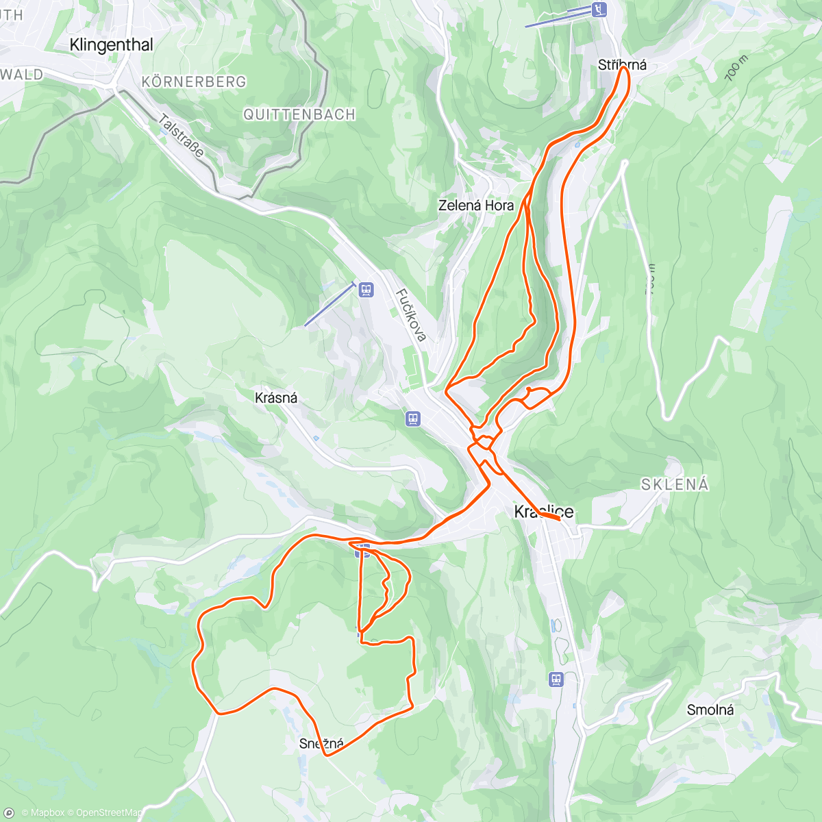 Map of the activity, 2x Saporo, 3x Domácí vrch