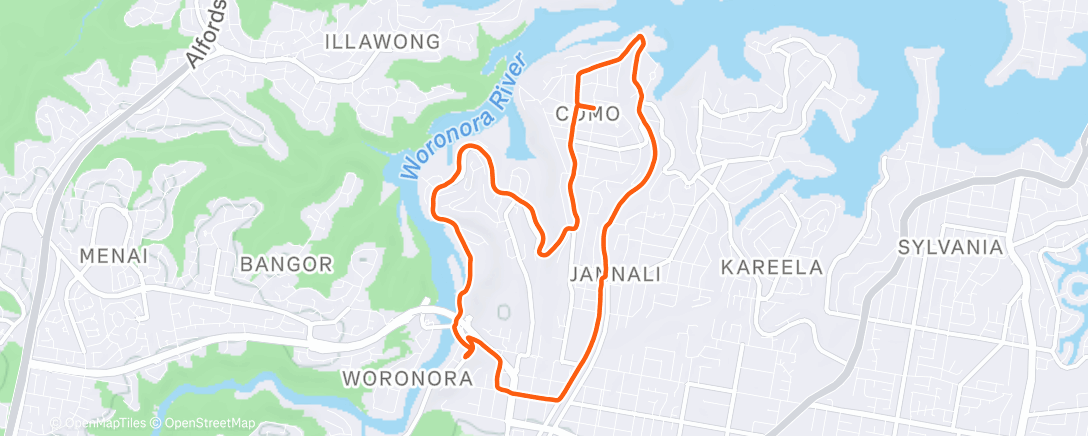 Карта физической активности (Morning Run)