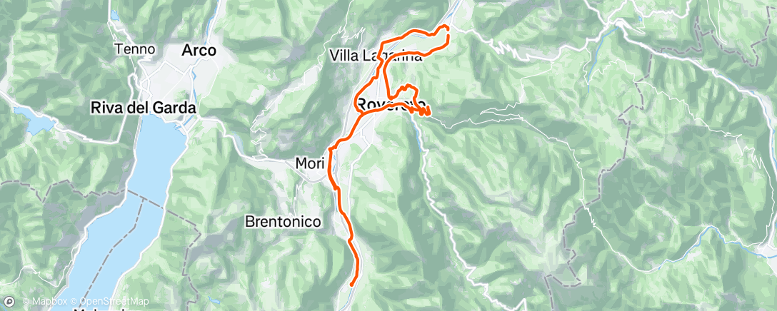 Map of the activity, Giro mattutino