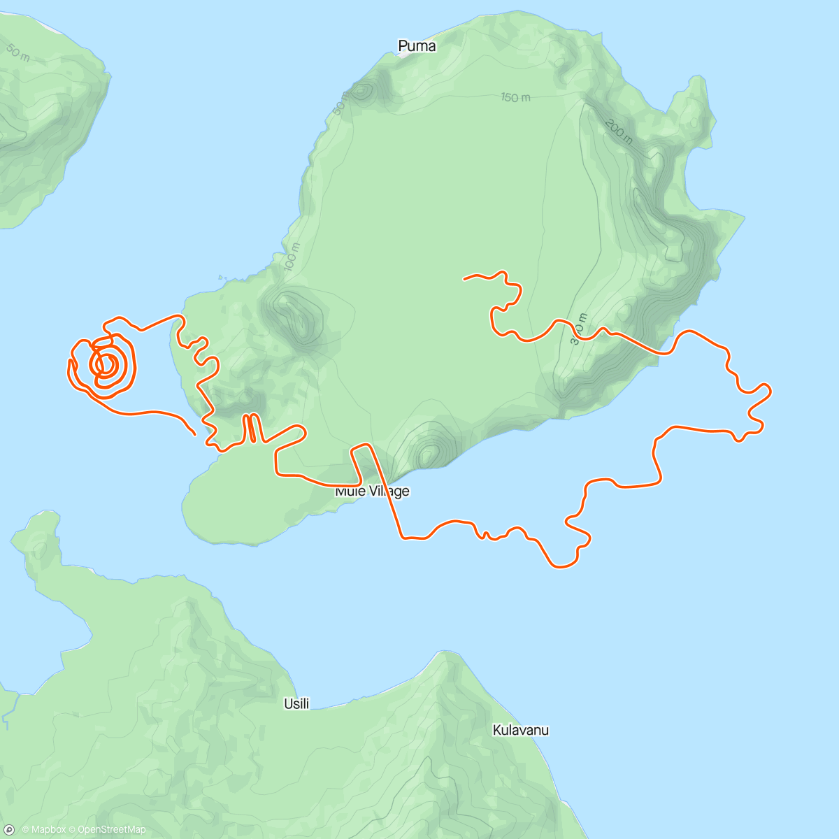 Mapa da atividade, Zwift - The Gorby in Watopia