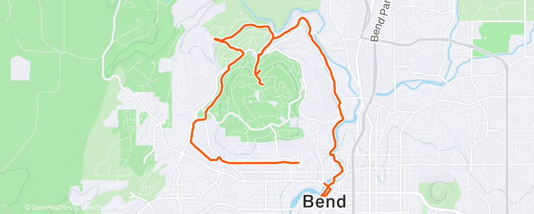 Map of the activity, Morning Run