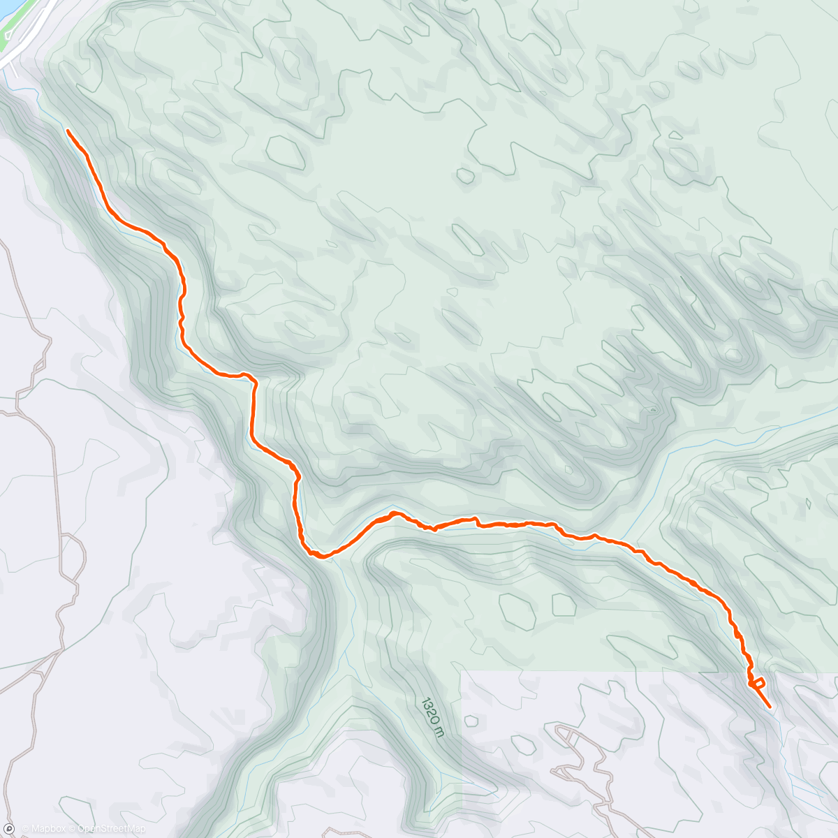 Map of the activity, Trilha para Grandstaff Canyon - 7 km