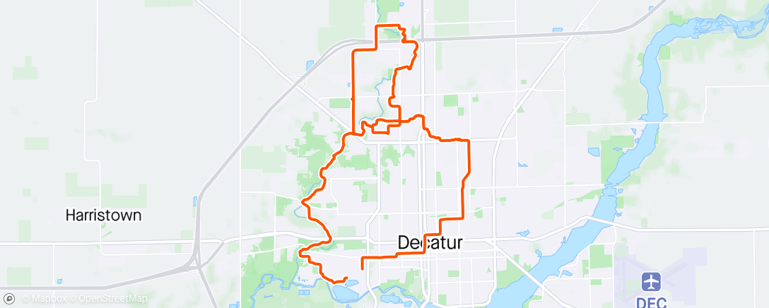 Map of the activity, First Thursday DICE ride of the 2024 Season