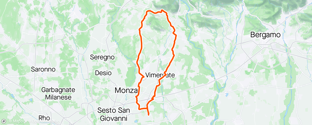 Map of the activity, Santa Maria Hoè, Sirtori