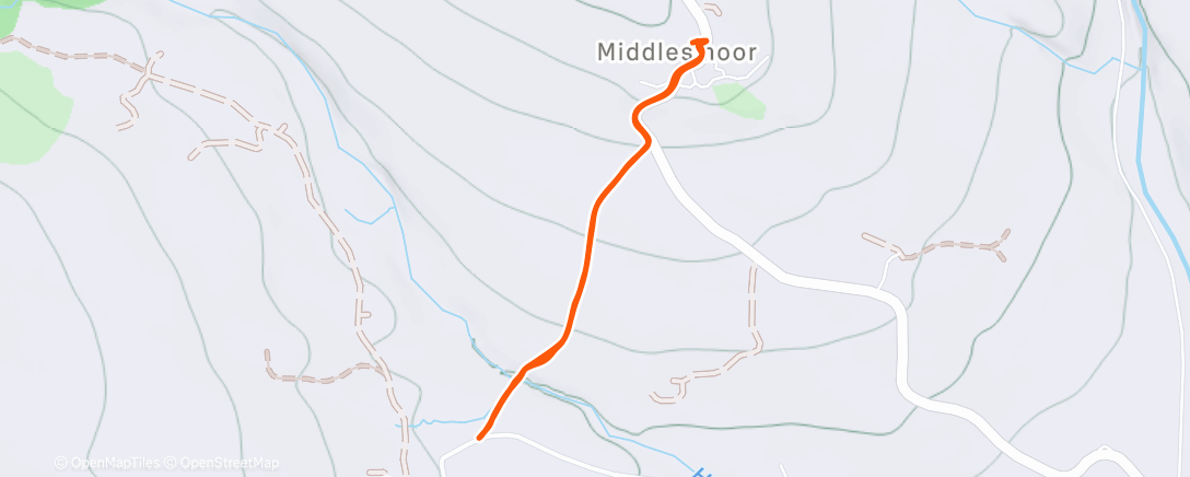 Map of the activity, Afternoon Walk