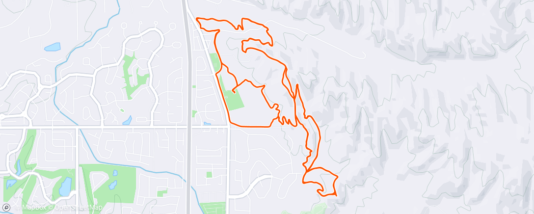 Map of the activity, Eagle Bike Park