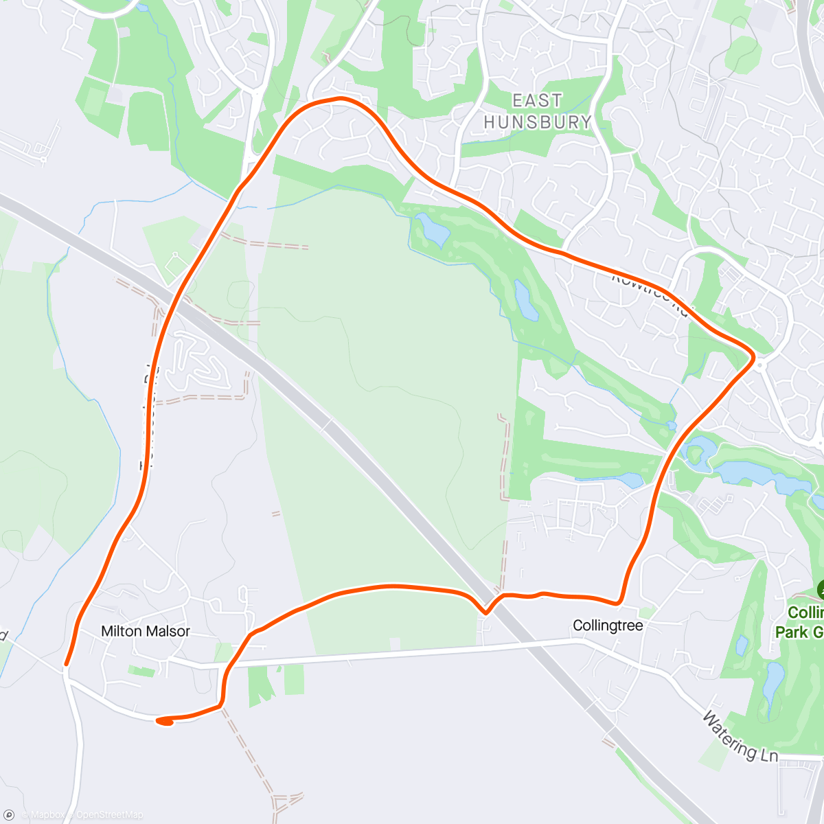 Map of the activity, pHp run club