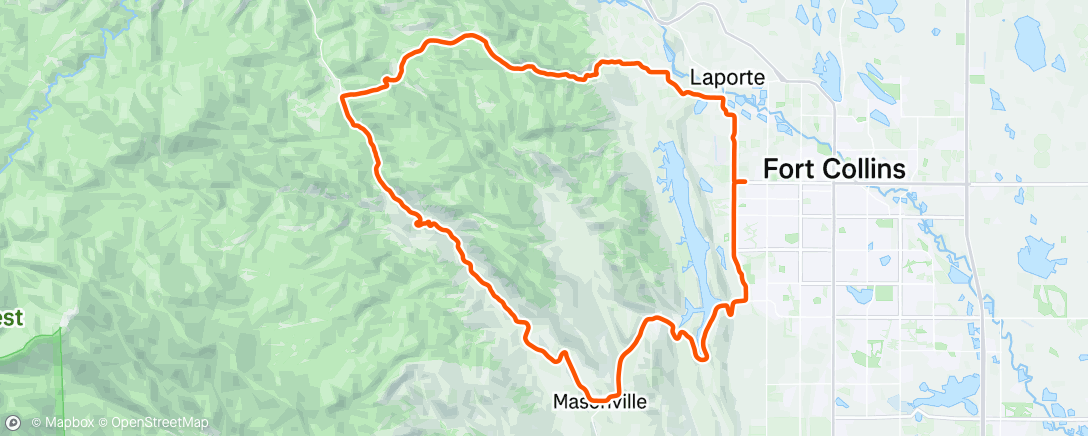 Map of the activity, Afternoon Gravel Ride