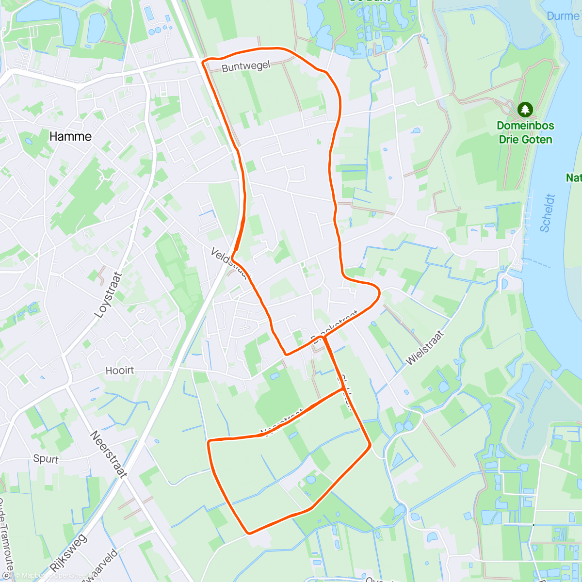 Map of the activity, 10km herstel