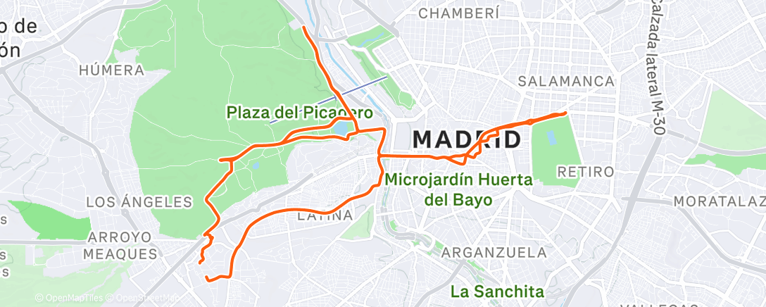 Map of the activity, Hoy salgo para mantener mis local legend!!!!