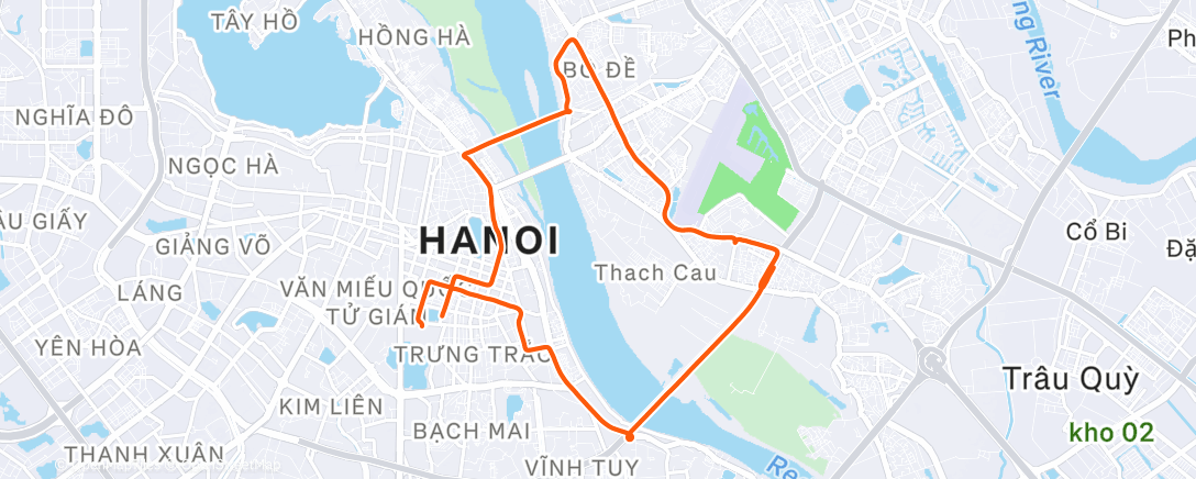 Карта физической активности (Morning Run)