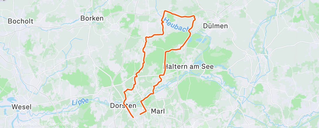 Map of the activity, Wieder Sonntag, wieder Granat