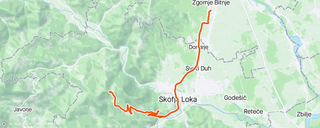 Map of the activity, Zimski GP
