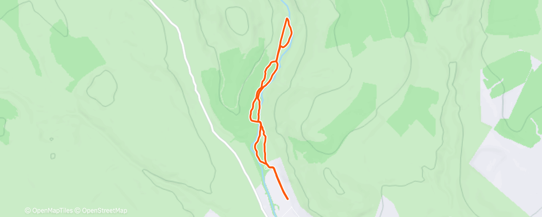 Map of the activity, Afternoon Walk