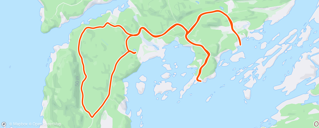 Map of the activity, Behagelig i skogen