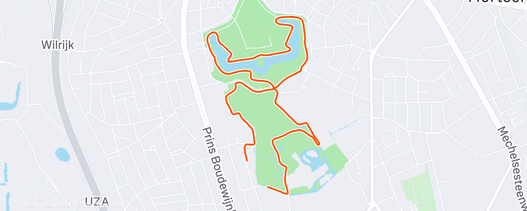 Map of the activity, ☁️ Morning Run