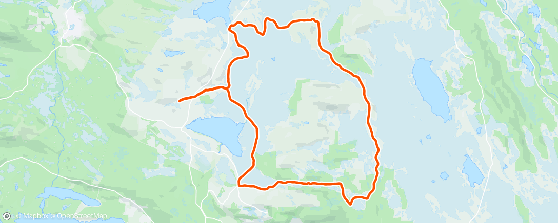 Mapa de la actividad (Lunch Nordic Ski)