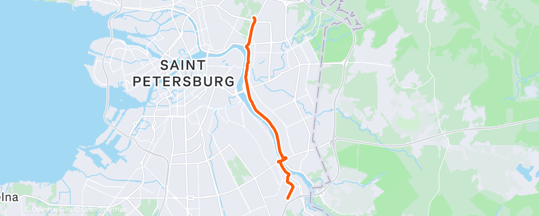 Карта физической активности (Горный велозаезд (утро))