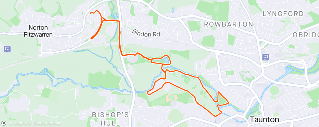 Map of the activity, 8k with Mrs A