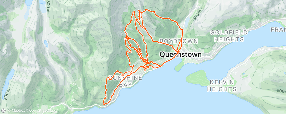 Map of the activity, Derniers coups de pédales en nz