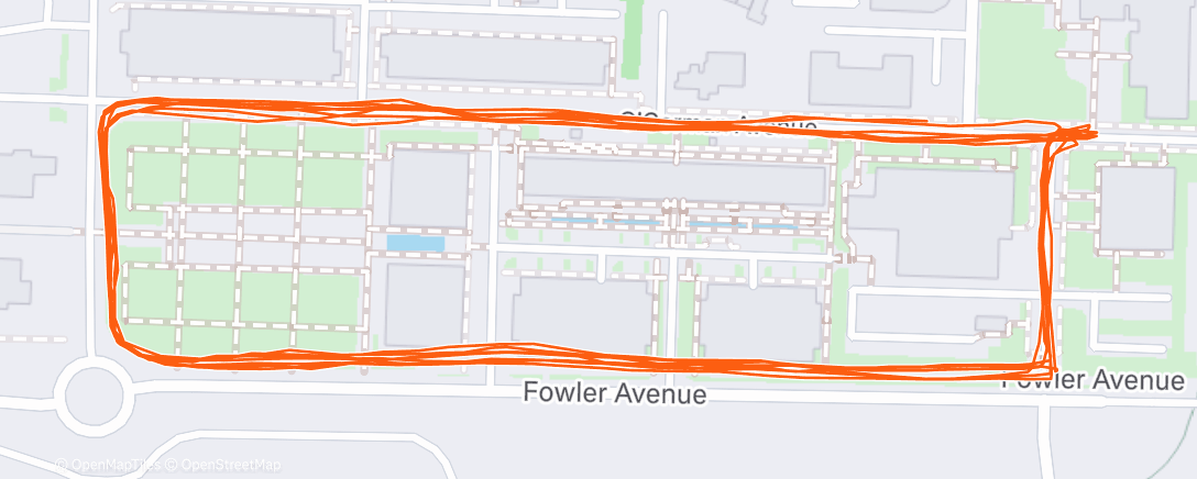Map of the activity, AFD road session