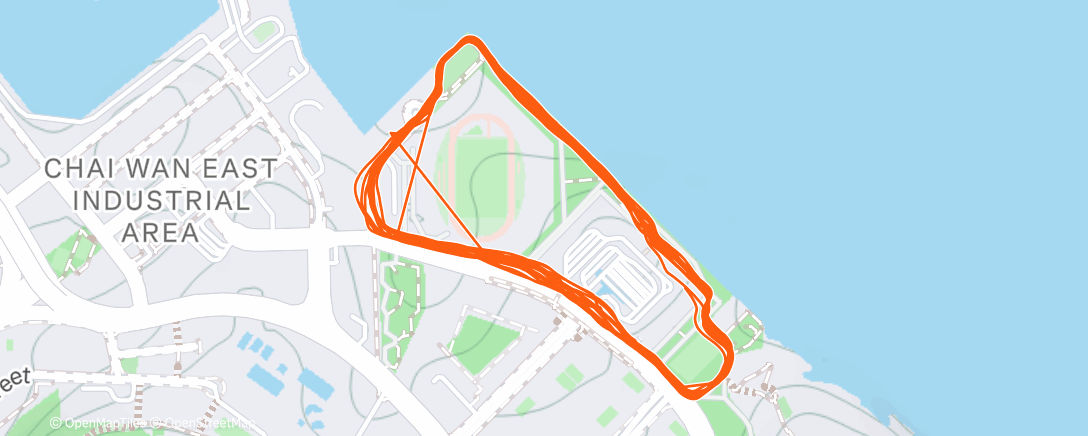 Map of the activity, Lunch Run