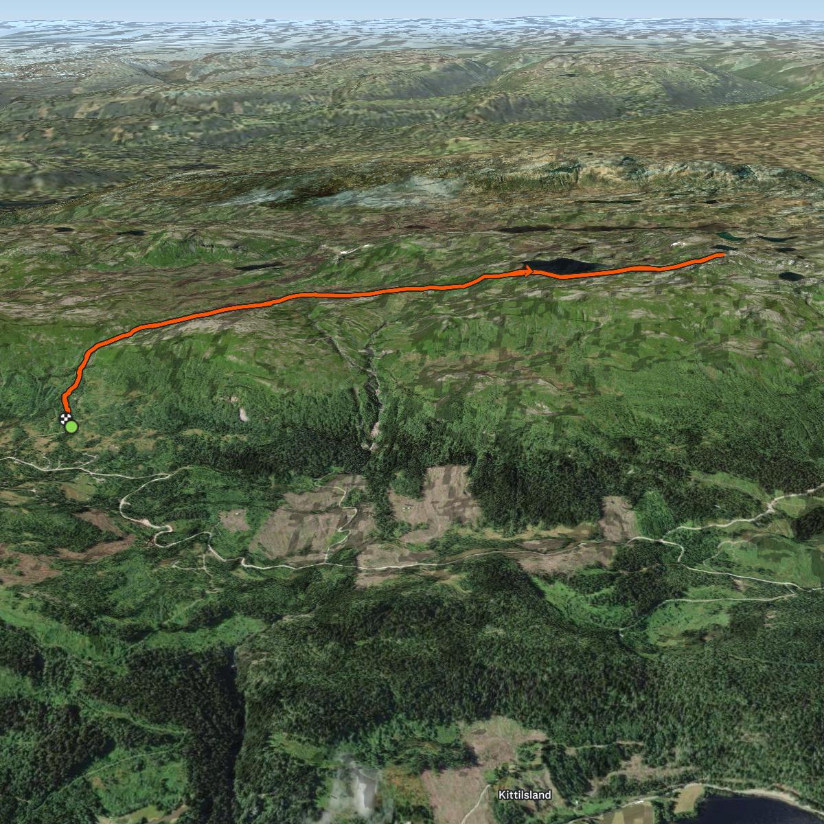 Map of the activity, Eidsfjellet