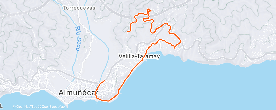Mapa de la actividad, Lunch Run