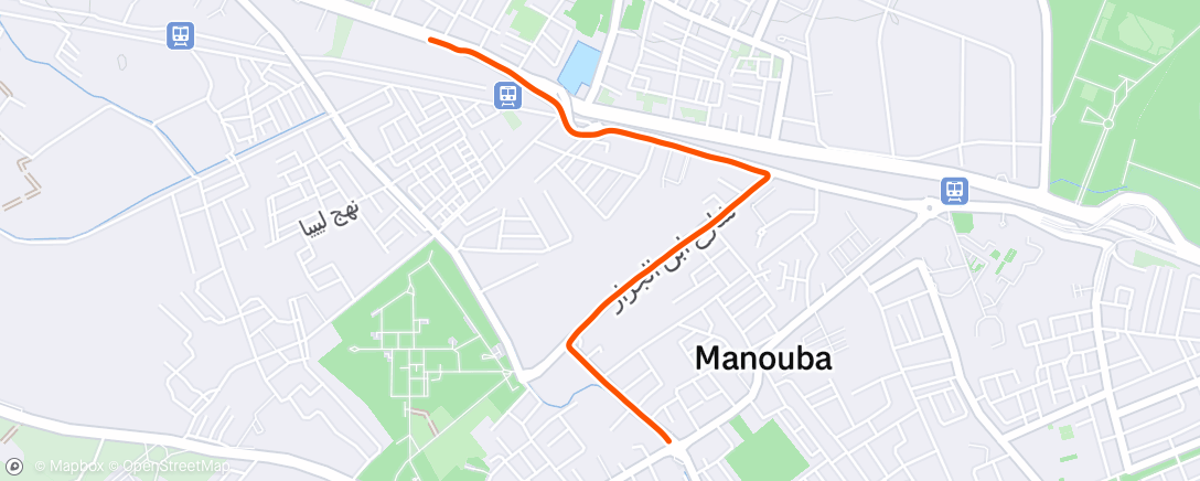 Map of the activity, ماشي للحجام