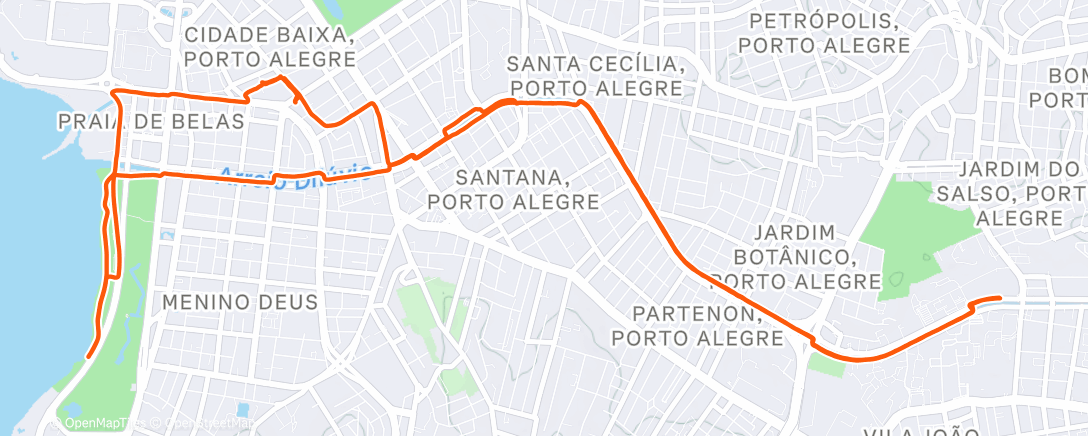 Map of the activity, via sacra