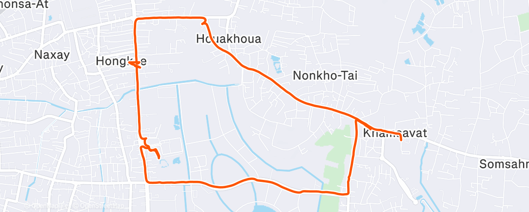 Map of the activity, Morning Hike