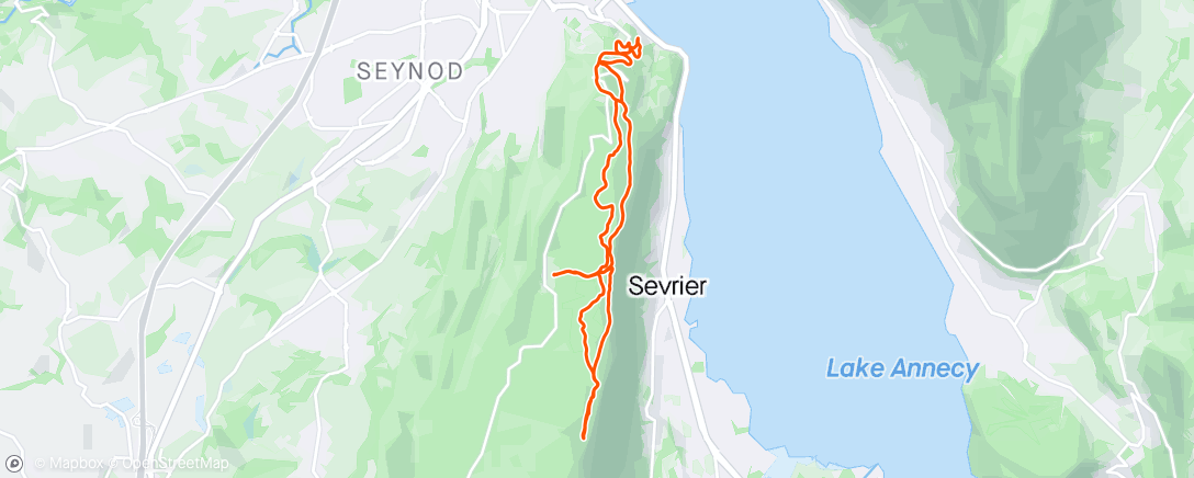 Map of the activity, PETIT SEMNOZ